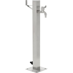 Vidaxl - Fontanella a Colonna in Acciaio Inossidabile Quadrata 65 cm