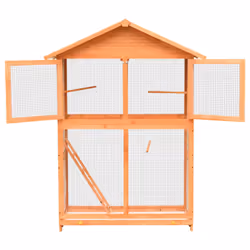 Gabbia per Uccelli in Legno di Pino e Abete 125,5x59,5x164 cmcod mxl 73107 - Vista aggiuntiva 3