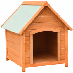 Questa robusta cuccia in legno per cani proteggerà il vostro amico a quattro zampe dalle condizioni climatiche avverse e gli  ...