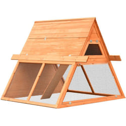 Vidaxl - Conigliera in Legno Massello di Pino e Abete 152x128x108 cm 267143