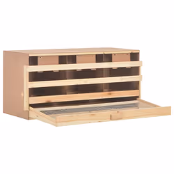Casetta Cova per Galline 3 Scomparti 96x40x45 cm Legno di Pinocod mxl 127490 - Vista aggiuntiva 3