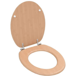 Coperchio per wc tavoletta dal design robusto disponibile in vari motivi colore: Motivo Bambù