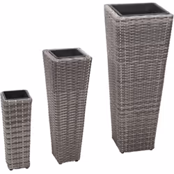 Colore: Grigio Materiale: Rattan PE (polietilene) + telaio in acciaio Dimensioni (grande) : Dimensioni complessive: 30 x 30 x ...