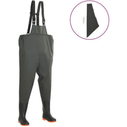 Vidaxl - Pantaloni Impermeabili con Stivali Verdi Taglia 42