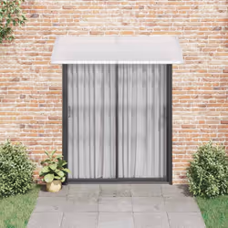 vidaXL Pensilina per Porta Grigia 200x100 cm in PC - Vista aggiuntiva 3