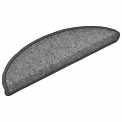vidaXL Tappetini per scale 15 pz 56x17x3 cm Grigio scuro Semicircolari - Vista aggiuntiva 3