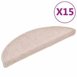 vidaXL Tappetini per scale 15 pz 56x17x3 cm Talpa Semicircolari - Vista aggiuntiva 2