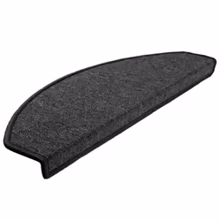 vidaXL Tappetini per scale 15 pz 65x24x4 cm Antracite Semicircolari Grandi - Vista aggiuntiva 3