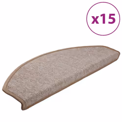 Tappetini per Scale 15 pz Marrone Chiaro 65x24x4 cmcod mxl 79973 - Vista aggiuntiva 2