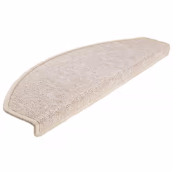 vidaXL Tappetini per scale 15 pz 65x24x4 cm tortora semicircolari grandi - Vista aggiuntiva 3