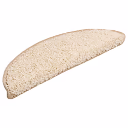 vidaXL Tappetini per scale 15 pz 56x17x3 cm Crema Semicircolari - Vista aggiuntiva 3