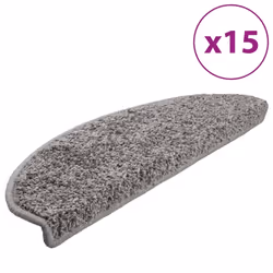 Tappetini per Scale 15 pz Grigi 65x21x4 cmcod mxl 102930 - Vista aggiuntiva 2