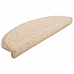 vidaXL Tappetini per scale 15 pz 65x21x4 cm Crema Semicircolari Grandi - Vista aggiuntiva 3