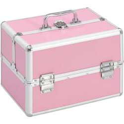 Vidaxl - Valigia per Cosmetici 22x30x21 cm Rosa in Alluminio 19299