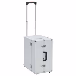 VidaXL Pilot Trolley, Argento, ABS sintetico, Legno, Monocromatico, 390 mm, 470 mm, 270 mm
