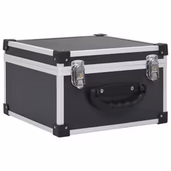 vidaXL Custodia CD per 40 CD in Alluminio ABS Nero - Vista aggiuntiva 2