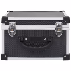 vidaXL Custodia CD per 40 CD in Alluminio ABS Nero - Vista aggiuntiva 3