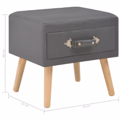 VidaXL 247535 comodino Grigio - Vista aggiuntiva 8