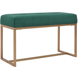 Vidaxl - Panca in Velluto e Ferro Panca Ingresso Design Moderno Elegante vari colori colore : verde