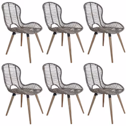VidaXL 275839, Malacca, Legno, 480 mm, 640 mm, 850 mm, 44 cm, 45 cm