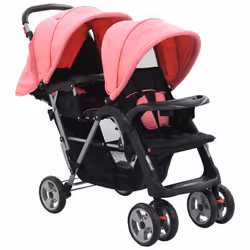 VidaXL 10157, Velo per culla, Passeggino classico, Qualsiasi tipo, Ripiegabile, Nero, Rosa