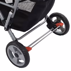 VidaXL 10157 carrozzina Passeggino classico 2 seduta(e) Nero, Rosa - Vista aggiuntiva 7