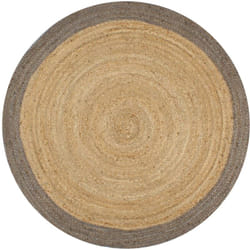 Vidaxl - Tappeto Lavorato a Mano in Juta con Bordo Grigio 120 cm 42654