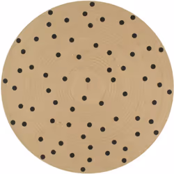 Vidaxl - Tappeto Lavorato a Mano in Juta con Stampa a Pois 90 cm