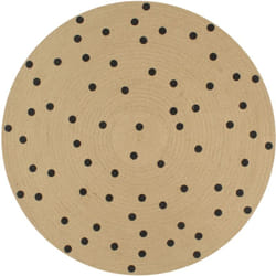 Vidaxl - Tappeto Lavorato a Mano in Juta con Stampa a Pois 120 cm 681875