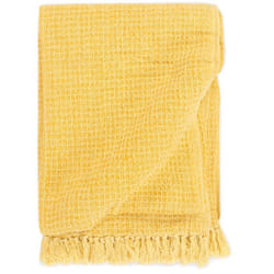 Vidaxl - Copriletto in Cotone 125x150 cm Giallo Senape 3817