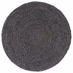 Tovagliette 6 pz Grigio Scuro Neutro 38cm Rotonde in Jutacod mxl 127774 - Vista aggiuntiva 2
