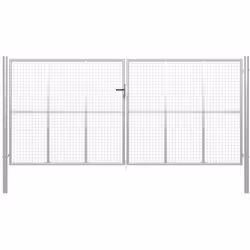 Questo cancello a rete per giardino formerà una barriera pratica, che separerà il vostro giardino dal mondo esterno. Molto st ...
