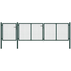 Vidaxl - Cancello per Giardino in Acciaio 400x75 cm Verde