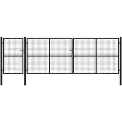 Vidaxl - Cancello per Giardino in Acciaio 500x150 cm Antracite