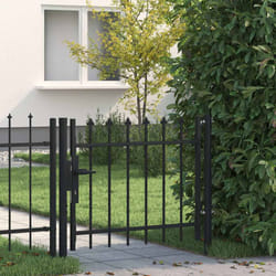 vidaXL Cancello per Recinzioni con Design a Lance 100x75 cm