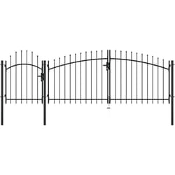 Vidaxl - Cancello da Giardino in Acciaio 2,25x4 m Nero