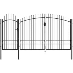 Vidaxl - Cancello da Giardino in Acciaio 2,45x4 m Nero