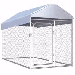 vidaXL Canile da Esterno con Tetto 200x100x125 cm - Vista aggiuntiva 2