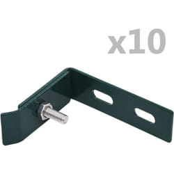 Set di Connettori Angolari a Parete 10 pz Verde Vidaxl 51697