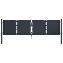 Vidaxl - Cancello per Giardino in Acciaio 300x75 cm Antracite