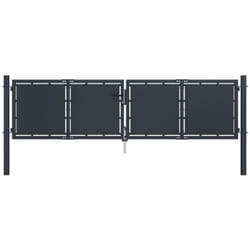 Vidaxl - Cancello per Giardino in Acciaio 300x100 cm Antracite