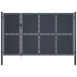Vidaxl - Cancello di Recinzione in Acciaio 350x150 cm Antracite