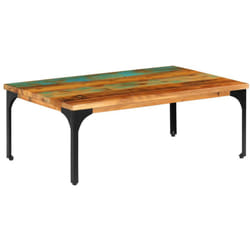 Tavolino da Caffè, Tavolino basso 100x60x35 cm Legno Massello di Recupero Vidaxl