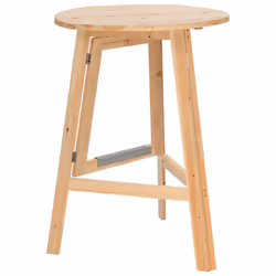 vidaXL Tavolino da Bar Pieghevole 78 cm in Legno di Abete - Vista aggiuntiva 3