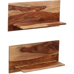 Mensole 2 pz, Mobile Moderno 58x26x20 cm in Legno Massello di Sheesham Vidaxl 4351
