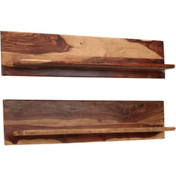 Mensole 2 pz, Mobile Moderno 118x26x20 cm in Legno Massello di Sheesham Vidaxl 9892