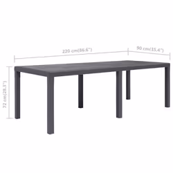 VidaXL 45609 tavolo da esterno Marrone - Vista aggiuntiva 5