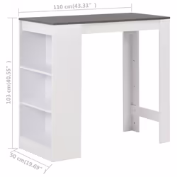 VidaXL 280216 tavolo da cucina e sala da pranzo - Vista aggiuntiva 6