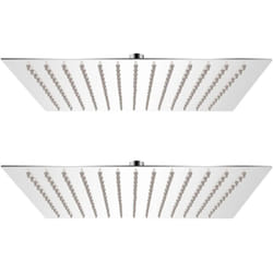 Vidaxl - Soffione per Doccia a Pioggia 2 pz in Acciaio Inossidabile vari dimensioni dimensioni : 30 x 30 cm