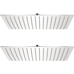 Soffione per Doccia a Pioggia 2 pz in Acciaio Inossidabile vari dimensioni dimensioni : 30 x 40 cm